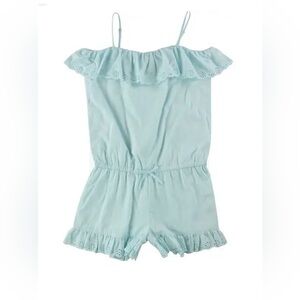 Polo by Ralph Lauren Blue Jumpsuit with Ruffle Details